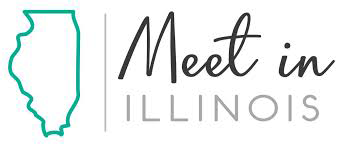 Meet in Illinois logo, designed with Strategic Branding Services.